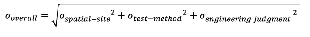 Formula: Standard deviation