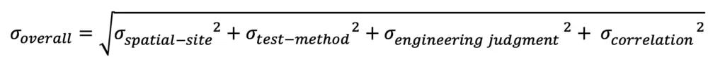 Formula: Standard deviation